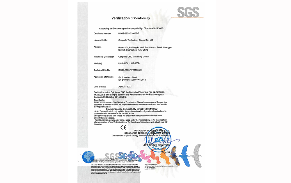 CE证书（UHB-500）